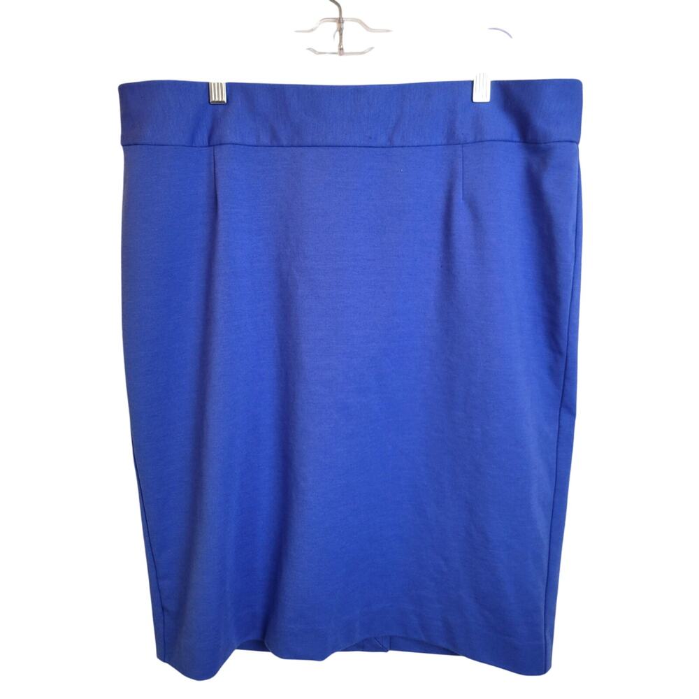 Lane Bryant Skirt Women's Size 16 Blue Pencil Straight Work Office Career Casual